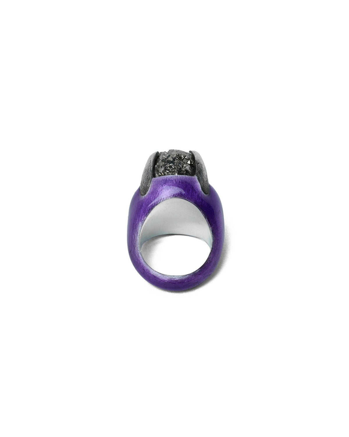 Miss garras ring – Silver/Purple enamel
