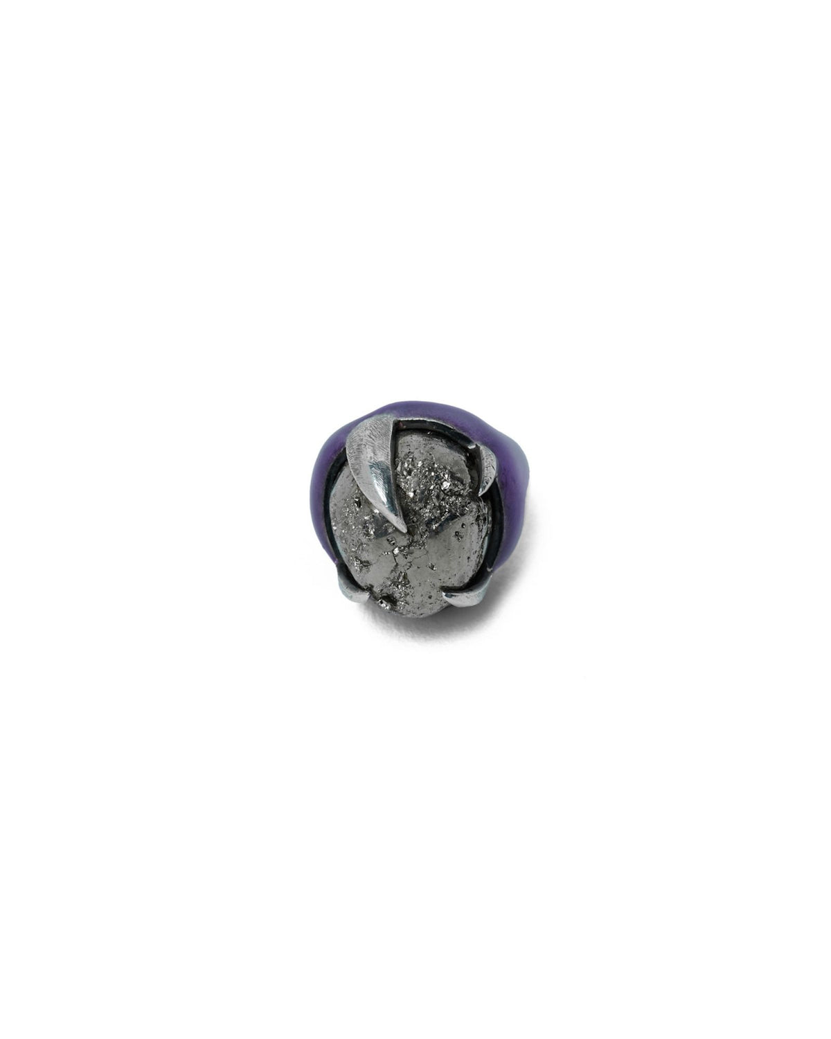 Miss garras ring – Silver/Purple enamel