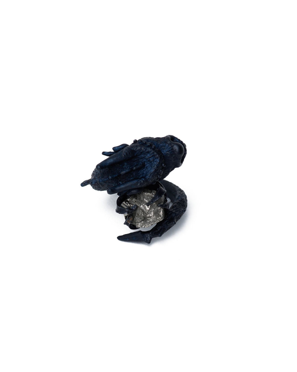 Black Dragon & his egg ring – Black/Anodized aluminium
