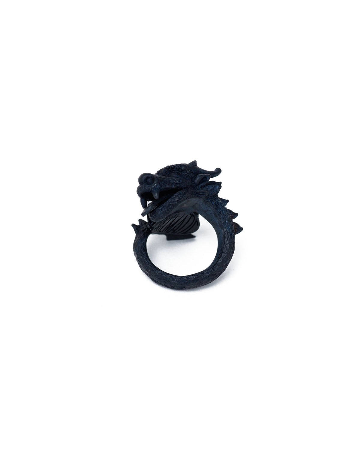 Black Dragon & his egg ring – Black/Anodized aluminium