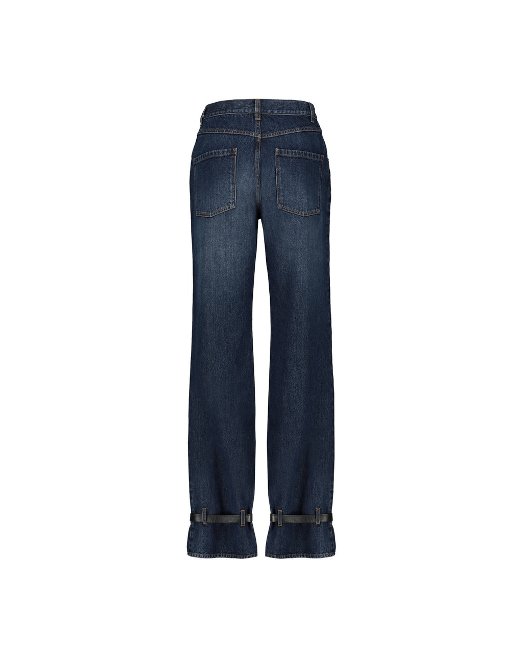 Studded Wide-Leg Cotton Jeans