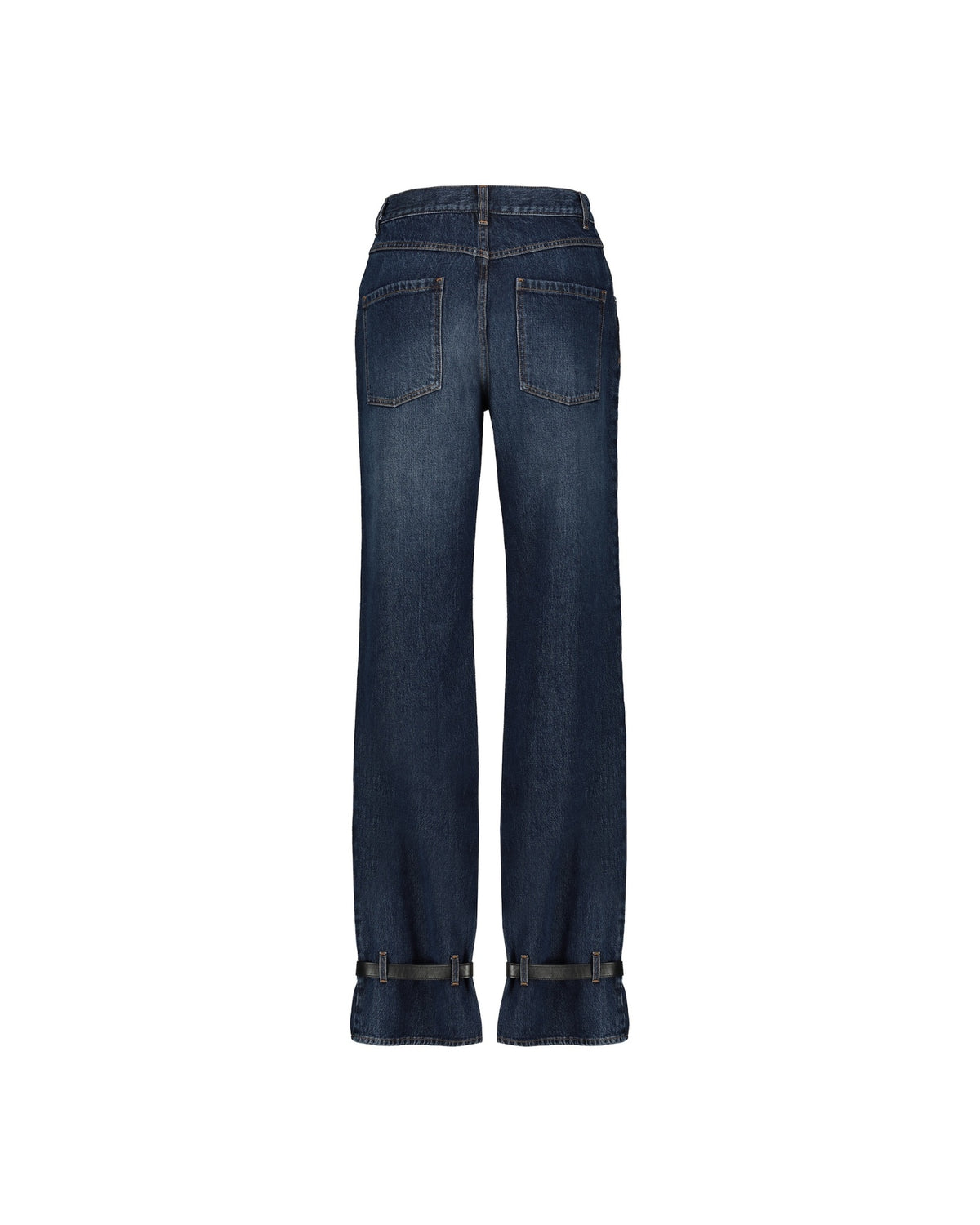 Studded Wide-Leg Cotton Jeans