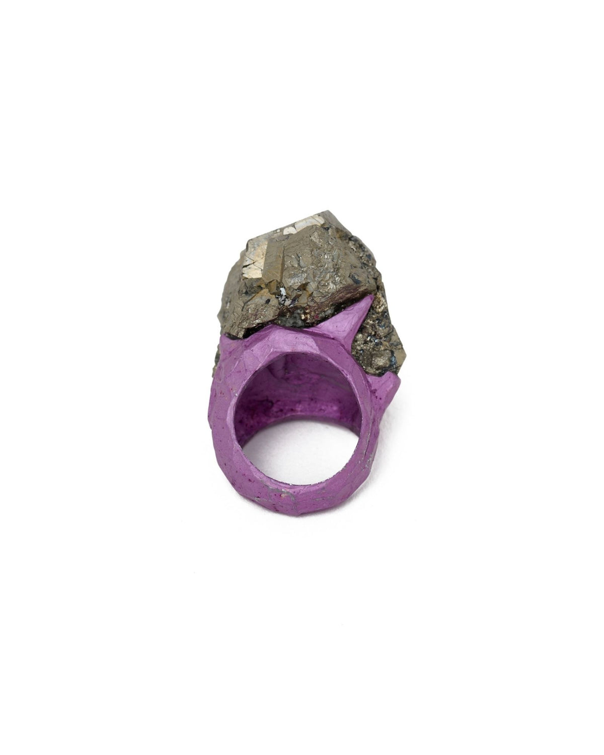 Purple fire ring – Silver/Purple anodized